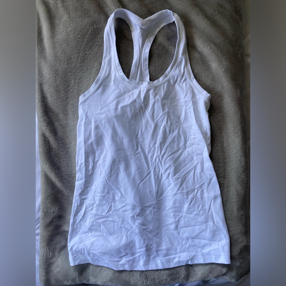 White Athletic Tank Top